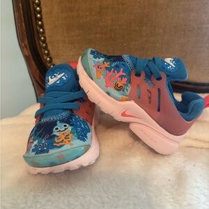 Nike Vibrant Blue and Pink baby shark Athletic Sneakers